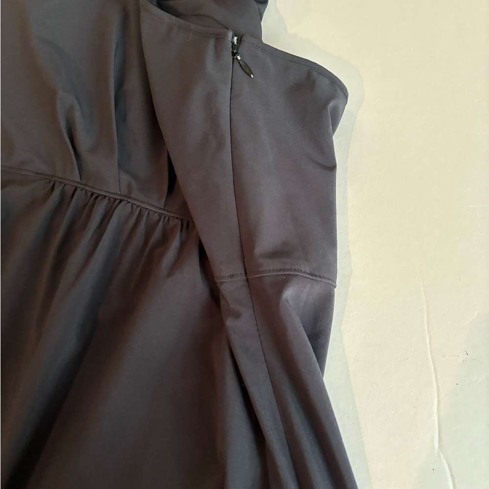 ATHLETA Sz 10 Black Halter Neck Dress - Picture 4 of 11